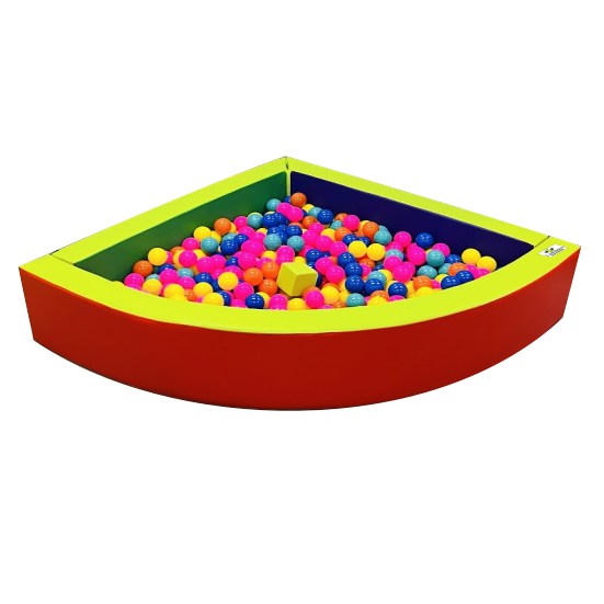 Piscina de bolas en angulo, 150x150x40x15, Ref. 1000